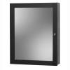 Columbia Black Bathroom Medicine Cabinet